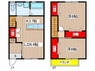 イーストテラス八事の物件間取画像